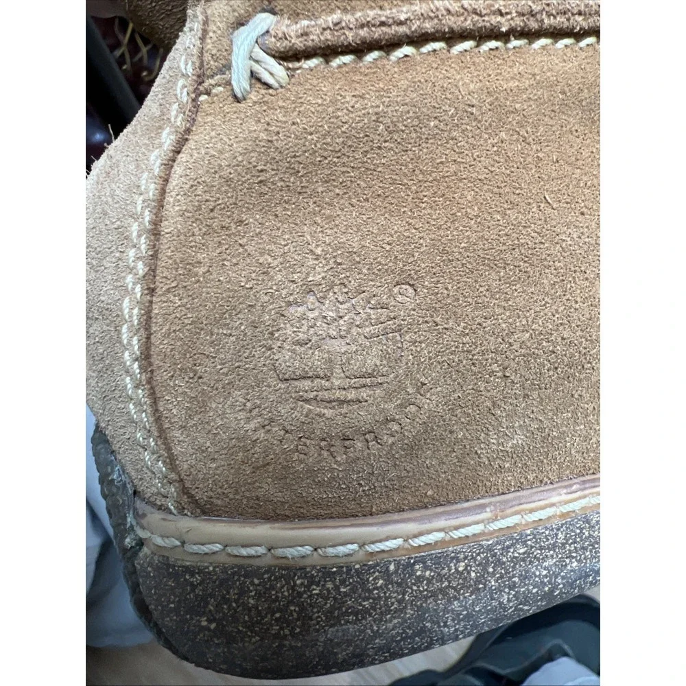 Timberland Reykir Ghillie Suede Shearling Waterproof Boots Women's 7.5 Brown EUC